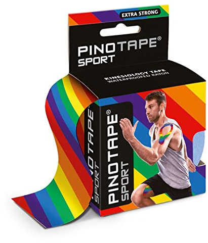 Pinotape Sport kinesiologisches Tape 5 cm x 5 m Pride Regenbogen