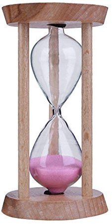 Fiorky Sanduhr aus Holz, 3 Minuten Sanduhr, Sanduhr, Zahnbürsten-Timer, Kindergeschenk