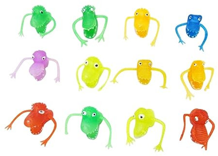 ibasenice 12stücke Teiliges Dinosaurier Fingerpuppen Aus Kunststoff Gemischt Lustiges Partyspielzeug Und Giveaways Für Kindergeburtstag Robustes Tier-fingerspielzeug Für Jungen Und Mädchen