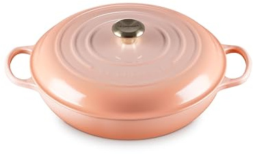 Le Creuset Enameled Cast Iron Signature Round Braiser, 5qt., Peche
