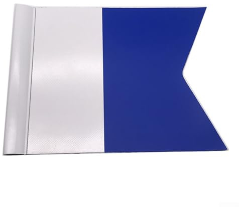 Drapeau de plongée sous-marine avec prise mât, PVC imperméable pour bateau de plongée, 29 x 22 cm