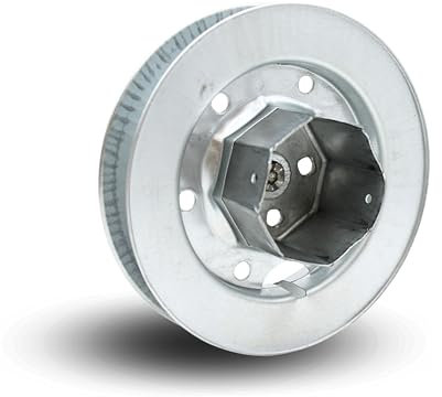 DOJA Barcellona | Puleggia Tapparella Metallica | Disco Tapparelle Dentato per Persiana | Ø 180mm x 60mm | Cinghia Tapparella 22mm | Dentatura 12 | Disco per Tenda Avvolgibile in Metallo | Ricambi