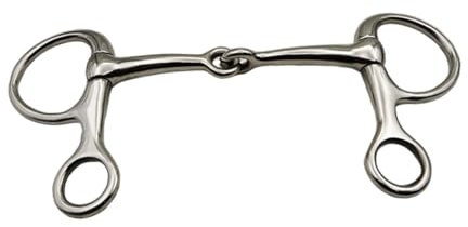 Pferdegebiss, Rostfrei, Allzweck Gebiss mit Losen Ringen, Trense, Pferdemundstück