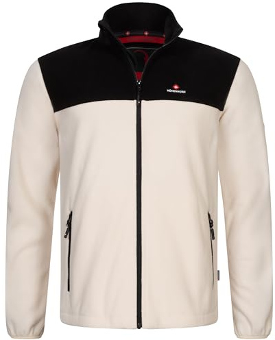 Höhenhorn Giacca in pile da uomo, Beige/nero., L