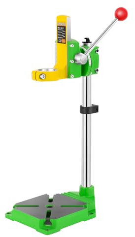 Support de forage rotatif à 90° pour support de perceuse, établi multifonction avec échelle de précision, diamètre du col 38-43 mm, avec 3 douilles, pour le traitement du matériel, la construction de