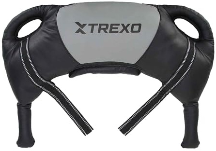 XTREXO Bulgarian Exercise Bag 15 kg Krafttraining Fitness Ausdauer Perfekt für Zuhause und Fitnessstudio Trainingstasche aus Öko-Leder PU 73 x 40 x 19 cm Sandsack Training für Fitness Crossfit