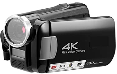 Appareil Photo numérique, Caméras Vlog 4K for Les vidéos 1080P 60FPS Caméscopes numériques à Vision Nocturne IR for la Photographie de Blog