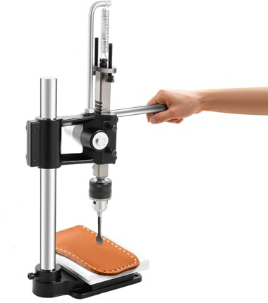 Herramienta de perforación para cuero | Máquina perforadora manual de cuero | Prensa de estampado para perforado | Perforadora DIY para corte de cuero | Máquina de estampado para mejorar el punzonador
