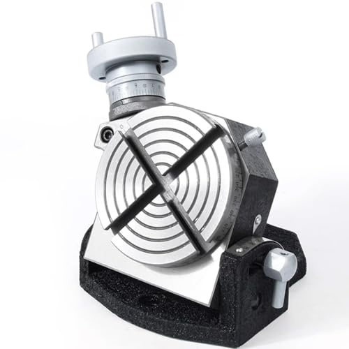 Mini Tavolo di Indicizzazione Inclinabile,Tornio da 3/4'',Lavorazione Angolare,Indicizzazione Rotante,Tavolo di Lavoro Rotante,Doppio Uso Verticale/orizzontale(TSK-4)