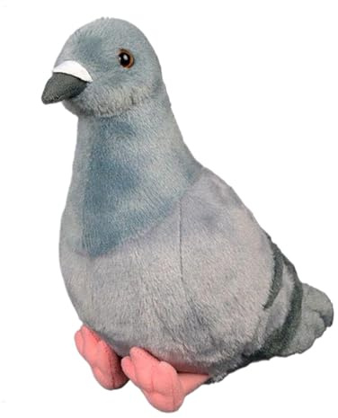 BommFu Tauben Spielzeug, Realistische Deko Puppe Vogel Spielzeug, Vogel Plüschtier Deko, Für Kinder Mädchen Baby Geschenk Ostern Halloween Weihnachten Geburtstag Kinderzimmer Spielzimmer