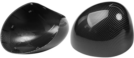 TTCR-II 2 PCS Carcasa Retrovisor Compatible con Mini F54 F55 F56 F57 F60 | Cubiertas de Repuesto Mini Tapas de Espejo F54 F55 F56 F57 F60 2016-2019 Carcasa Espejo 51167401230/51167401229-Carbono