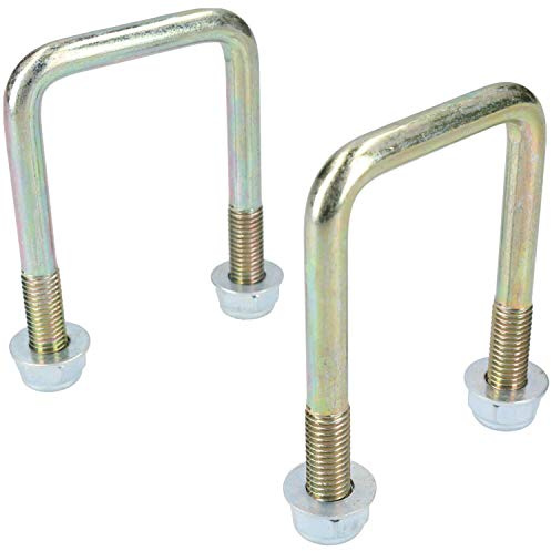 M10 50mm x 80mm boulon en U/N-Bolt pour remorque 1 paire avec des écrous UBR05 HAUTE RÉSISTANCE
