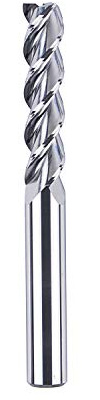 SpeTool Extra Lang VHM 3 Flöten Alufräser CNC Fräser mit 8 mm Schneiddurchmesser x 32 mm Schnittlänge, 8 mm Schaft Schaftfräser für Aluminium und Kunststoff