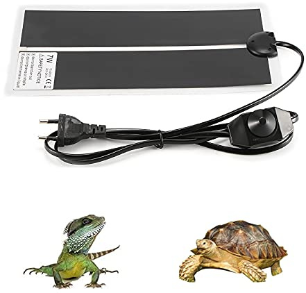 TIEMORE Tapis Chauffant pour Terrarium - 5 W, 7 W, 14 W, 20 W, 28 W, 45 W - avec contrôle thermostatique - Coussin Chauffant pour Tortue, Tortue, Serpent, lézard, Gecko