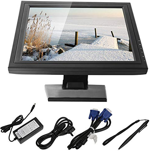 ROMYIX 17 LCD Display Touch Screen Monitor USB VGA For Retail Restaurant Bar Cafe