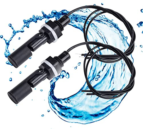 Aideepen Schwimmerschalter 2 Stück Wasserstandssensor Horizontale Wasserpumpensteuerung Schwimmerschalter für Aquarium Hydroponik Pool(Typ E)