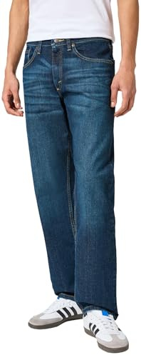 Wrangler Herr Relaxed Fit Jeans, Blackened Indigo, 34W x 30L