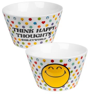United Labels Smileyworld Bol à céréales en porcelaine 500 ml