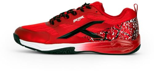HUNDRED Beast MAX, Zapatos de bádminton Hombre, Red/Black, 44 EU