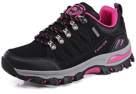 Scarpe da Alpinismo Leggere e Traspiranti Scarpe da Donna con Suola Morbida e Confortevole Sport all'aperto Arrampicata Antiscivolo Alto Assorbimento Elastico degli Urti Trekking