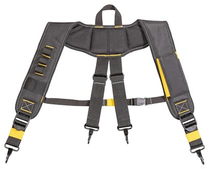 Dewalt DWST40901-1 Pro Suspenders, Made from1680D Fabric and Dirt Repellent Tarpaulin Re-enforced Stitching to Increase Durability