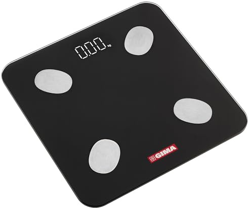 BILANCIA BODY FAT GIMAFIT con APP GIMA e Bluetooth - nera