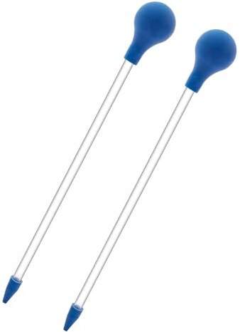 JOYOLA Coral Feeder, 2 Stück Aquarium Wasserwechsler Pipette, 30cm Aquarium Pipette Lange Pipette Acryl Meeresfisch Riff Fütterungsröhrchen für Fischen, Korallen, die Meisten Aquariumorganismen