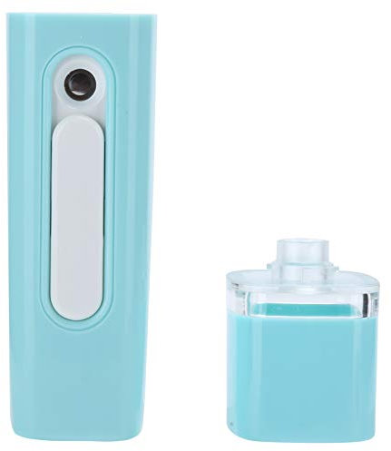 Topyond Nano-Gesichtsdampfer-Spray, Handlicher USB-Mini-Mister, Tragbarer Luftbefeuchter, Wimpernverlängerungs-Steamer Mister, Feuchtigkeitsspendender Gesichtssprüher 28 Ml(Grün)