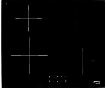 Smeg 60cm 4 Zone Plug & Play Induction Hob - Black