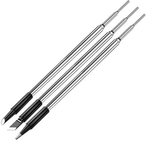 Gokoti C210 Soldering Iron Tip USB Soldering Iron Tip 5V Battery Soldering Iron Tip Soldering Rework Accessories 3Pcs