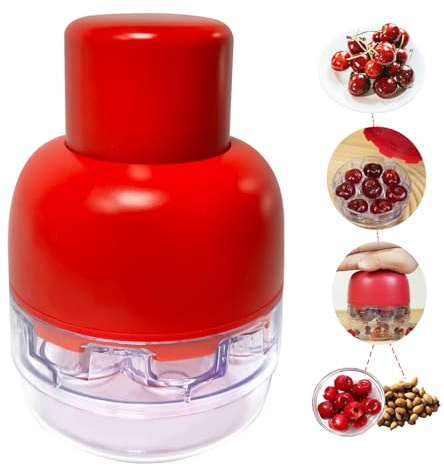 2024 Upgrade Cherry Pitter Tool，8 in 1 Cherry Seed Remover ，Quick Portable Push-Down Cherry Corer for Kitchen, Picnics