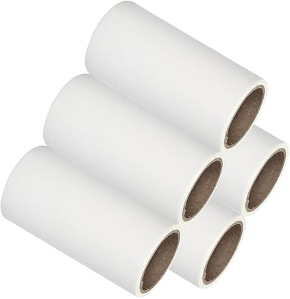 Didiseaon 5rollos Cinta De Limpieza para Rodillos Quitapelusas Adhesivo Desgarrable para Mascotas Fácil De