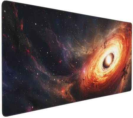 Sternennacht Abstrakt Mauspad, Large XXL Mouse Pad 700x300x3mm Tastatur Matte, Groß WassXerdicht Anti-Rutsch Mauspad, Erweiterter Schreibtisch Schutz Mauspad für Geschenk Weiblich Home Office k-185