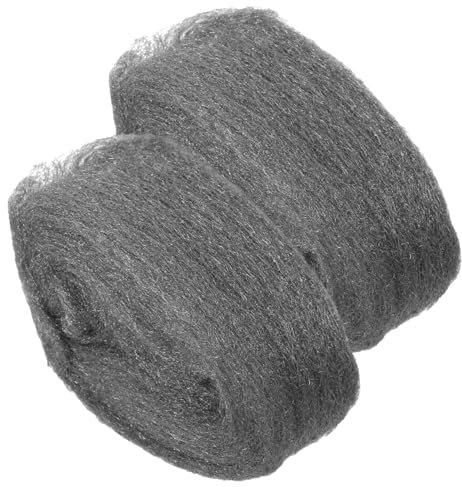 Anneome Steel Wool Wire 2 Pack Coarse Wire Wool Pad for Cleaning Rust Polish Versatile Cleaning Tool