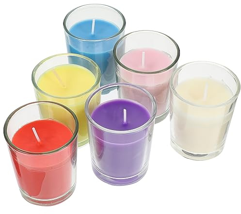 Alipis 6 Pezzi candele profumate natale decorazioni candele naturali profumate d'api cera lumini oggetti di scena per candele aromatiche per feste candele aromatiche per la casa