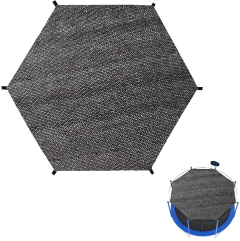Trampolin Sonnenschutz Abdeckung, 305 366 427cm Kinder Trampolin Sonnenschutznetz, 6 Stangen Multifunktionales TrampolinSchutzwerkzeug Für Geburtstagsfeiern, Hinterhöfe, TrampolinZubehör (427 cm)