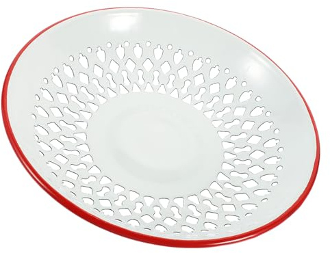VALICLUD Praktische Waschschüssel Emaille als Abtropfkorb aus Emaille mit Hohler Lebensmittelschale und Küchenabtropfschale für Picknick und Einfach zu Tragen
