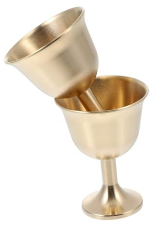 Cabilock 2pezzi Calice Da Vino in Rame Coppa Calice Per Decorazione Da Tavolo Di Bicchieri Da Vino Durevoli in Rame