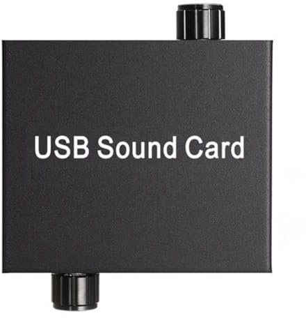 Fegtrtyoa USB -Soundkarte für Laptop -Ohrhörer -Mikrofonunterstützung 3,5mm Typ C Ladungsanschluss Externer Soundkarte