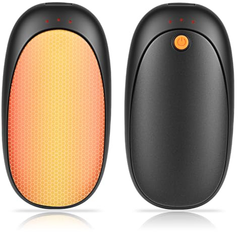 Magnetic Hand Warmers Rechargeable 2Pack, 6000mAh Electric Portable Pocket Handwarmers/ 3 Heating Modes/ 20Hrs Long Heating/Type-C Electric Split/Gifts for Women Men, Outdoor Camping