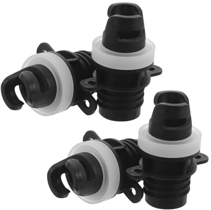 Cabilock 4pcs Paddle Board Air Pump Adapter for Inflatable Kayaks and Boats Efficient High-flow Valve Connector with Secure Seal Wear-resistant Dinghy Pump Attachment for Rapid Inflation