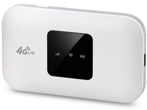 4G Portable WiFi Travel Router with SIM Card Slot, 150Mbps Pocket Hotspot | 4G High Speed LTE Mobile WiFi Internet Hotspot Up to 10 Users for Outdoor Travel Camping Caravan Party Phone Laptop