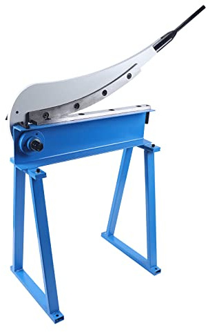 DunleyMin 500mm Industrial Cutting Sheet Metal Guillotine Shear Manual Metal Shear Steel Cutter Clamp Scissor Cutter Sheet Metal Guillotine Tool, Blue