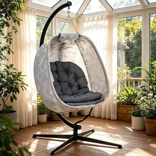HäNgestuhl, Mit Wasserfester Sitzauflage Kuschelsessel Outdoor Oder Indoor Schaukel Sessel Kinder Und Erwachsene