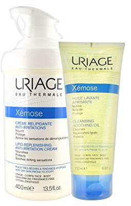 Uriage Xemose Crema Anti-Irritazione e Olio Detergente 400 ml/200 ml