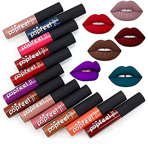 Lucidalabbra -12 Colori Set Waterproof Long lasting Madly Matte Lip Gloss Liquido Rossetto Beauty Makeup Cosmetics