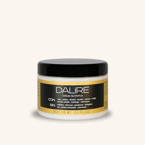 Mascarilla Crema nutritiva sin sulfatos ni siliconas BIO Dalire 300ml. Sin parabenos, sin sal, sin tóxicos. Mejor tratamiento nutritivo. Premio HealhHair. Consulta por Whatsapp en DALIRE.com