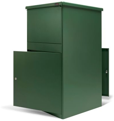 Penn Elcom PBX Parcel Box | Receive Multiple Unattended Deliveries | 2 Year Warranty | Weather Resistant | Anti Theft | Secure Keylock (Large Parcel Box, Green)