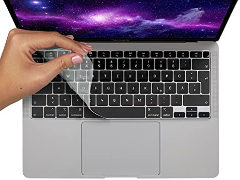 MyGadget Tangentbordsskydd för Apple MacBook Air 13 tum [från 2020 M1 Chip] - Film för EU-tangentbord - Tangentbordsskydd - Genomskinlig