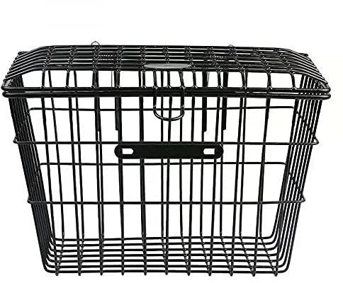 Hinten Fahrradkorb Drahtgeflecht Abnehmbare Tasche Hintere Federung Fahrradkorb Fahrradtasche Berggepäckträger-Kleine Größe + Innentasche-40cm